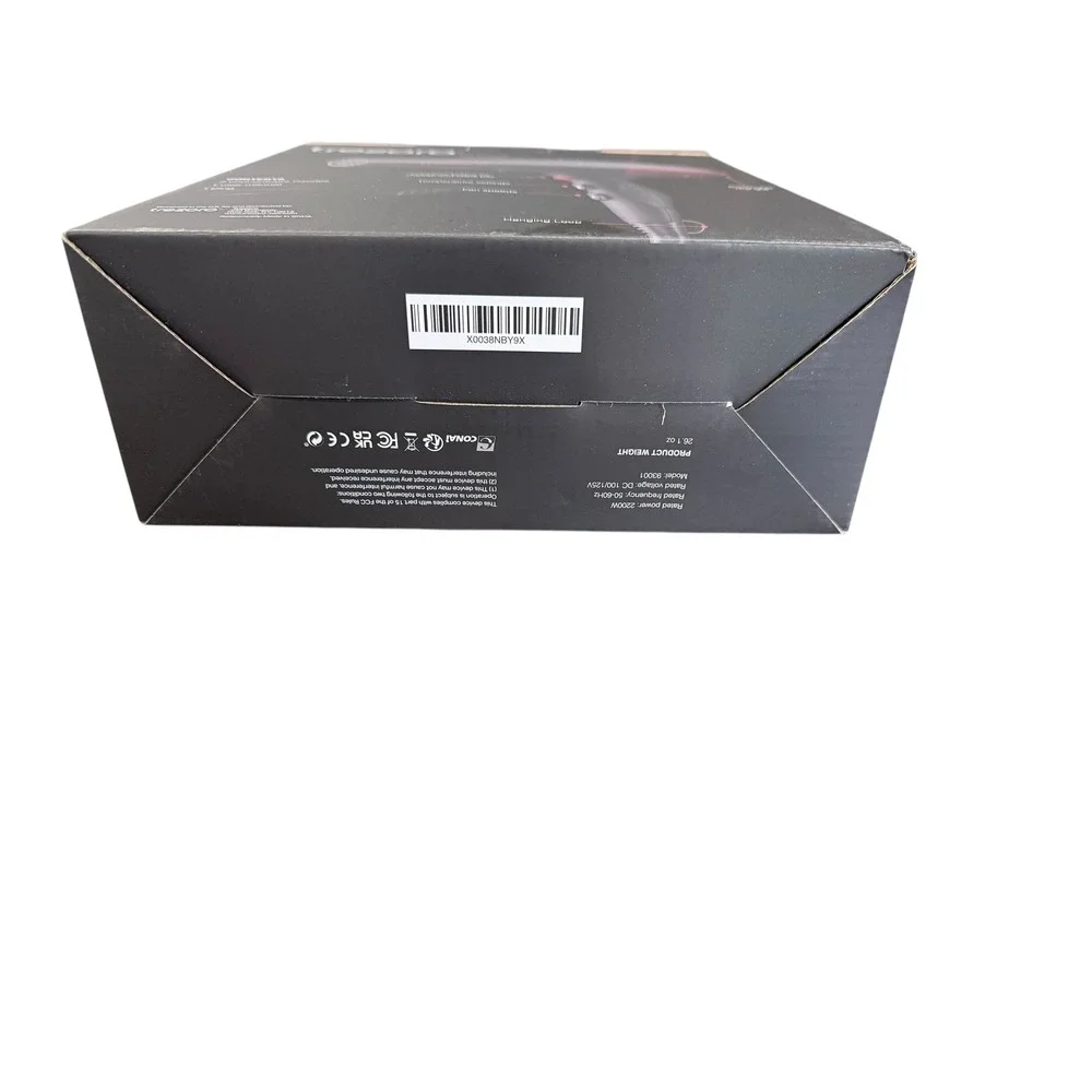 Trezoro Ionic Hair‎ Dryer 93001 Professional 2200W Ceramic Tourmaline Black red